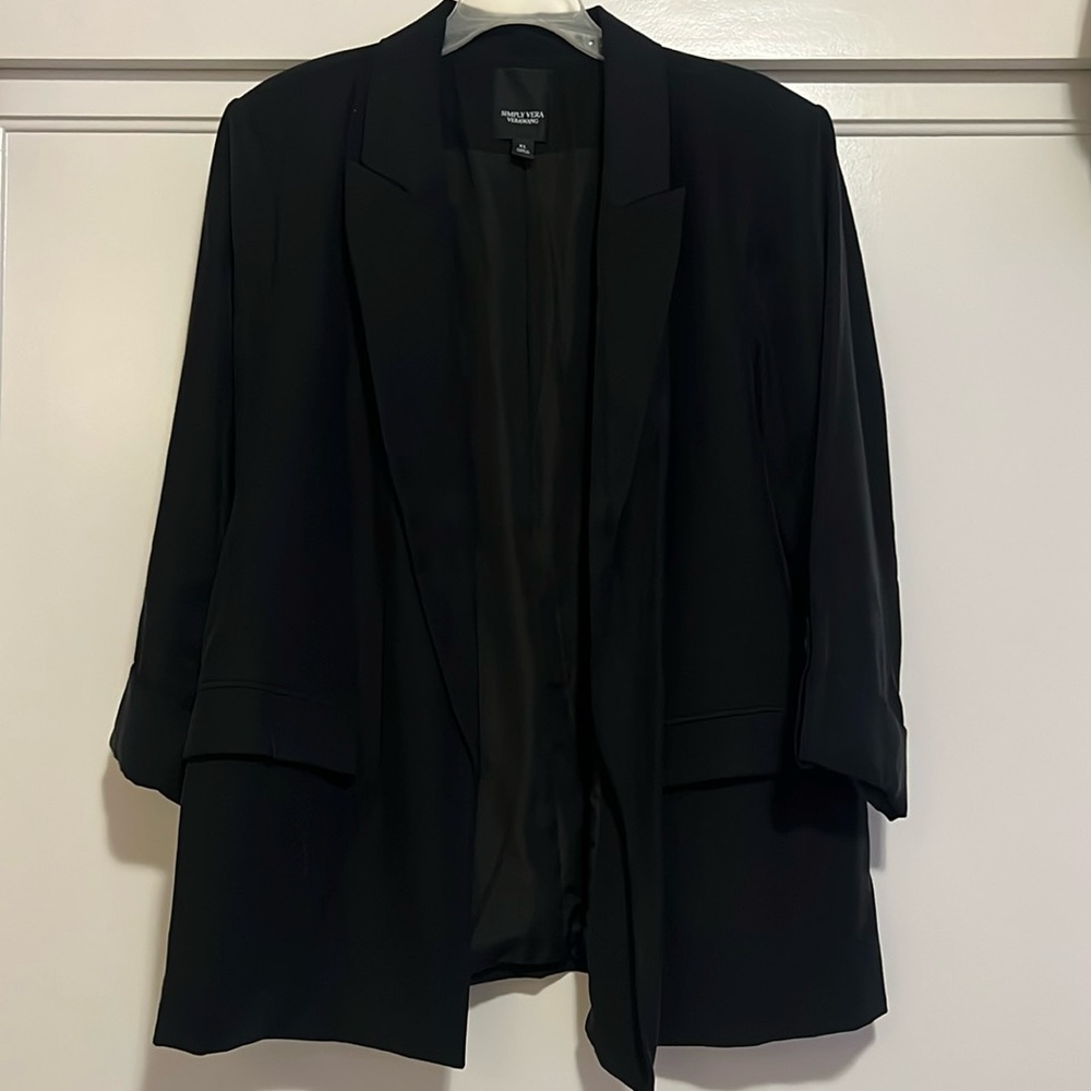 Simply Vera Women’s Black Blazer